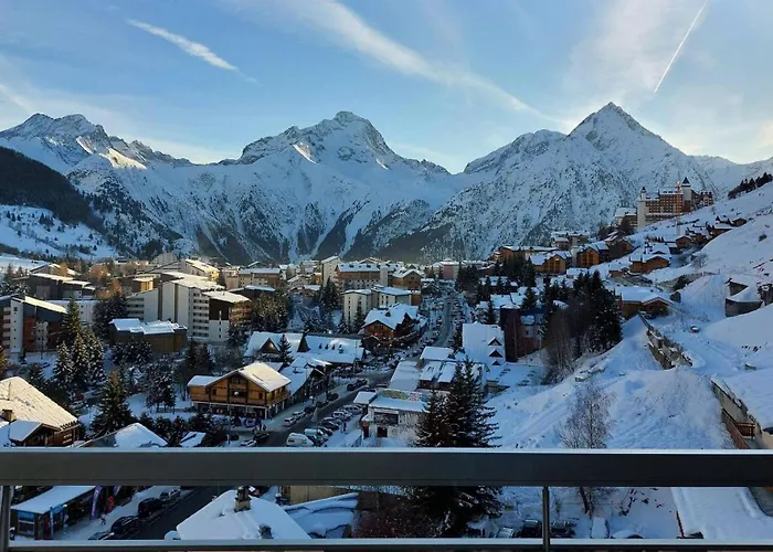 Diamant 1 - 4 Pers. Expose Plein Sud Avec Vue Imprenable Sur Les Montagnes Au Centre De La Station Mae-5621 Ле дез Альп